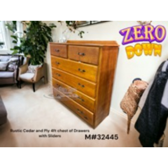CHEST OF DRAWER- PINE JUMBO W/6 DRAWERS NO MIRROR/ CHEST HEIGHT. DRAWERS HAVE SLIDERS